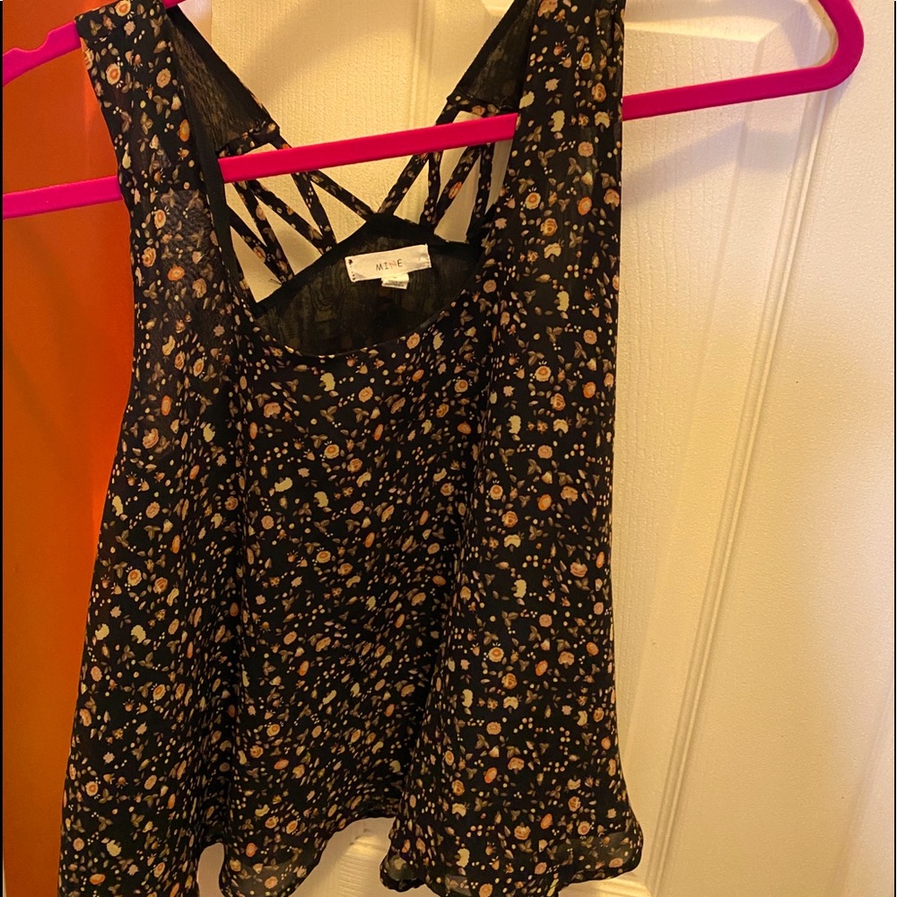 Cropped babydoll top